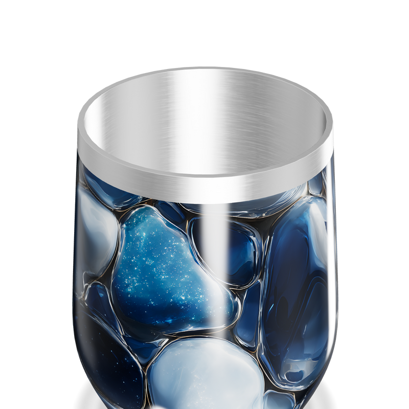 Copo Térmico Slim - Azul Vidro Ilustrado