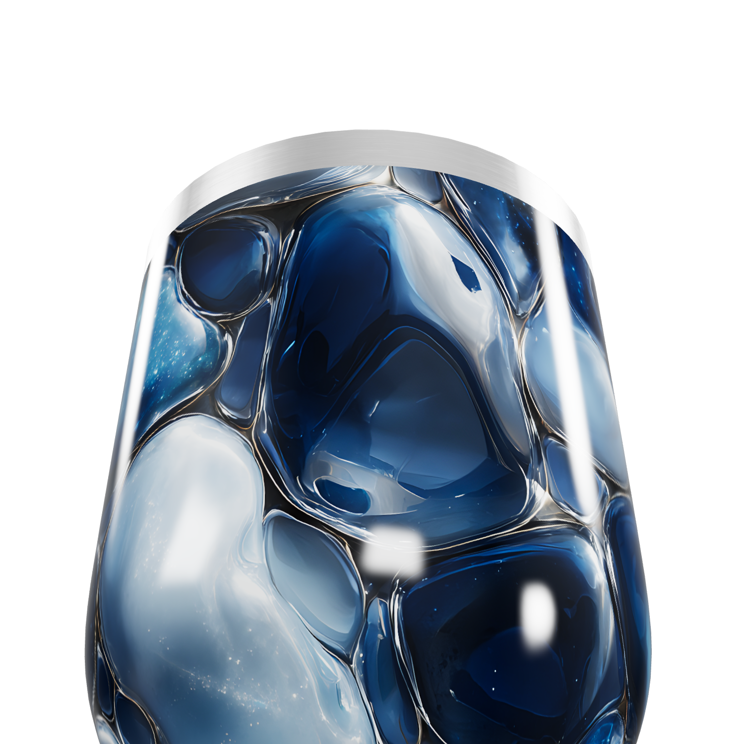 Copo Térmico Slim - Azul Vidro Ilustrado