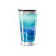 Copo Térmico - Azul com ondas