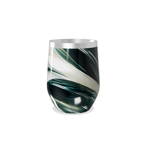 Copo Térmico Slim - Listras Preto e Branco