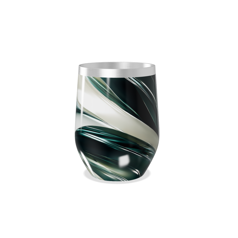 Copo Térmico Slim - Listras Preto e Branco