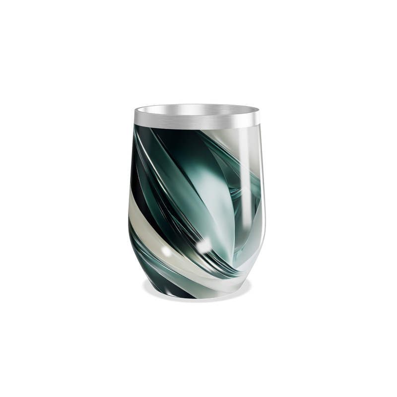 Copo Térmico Slim - Listras Preto e Branco