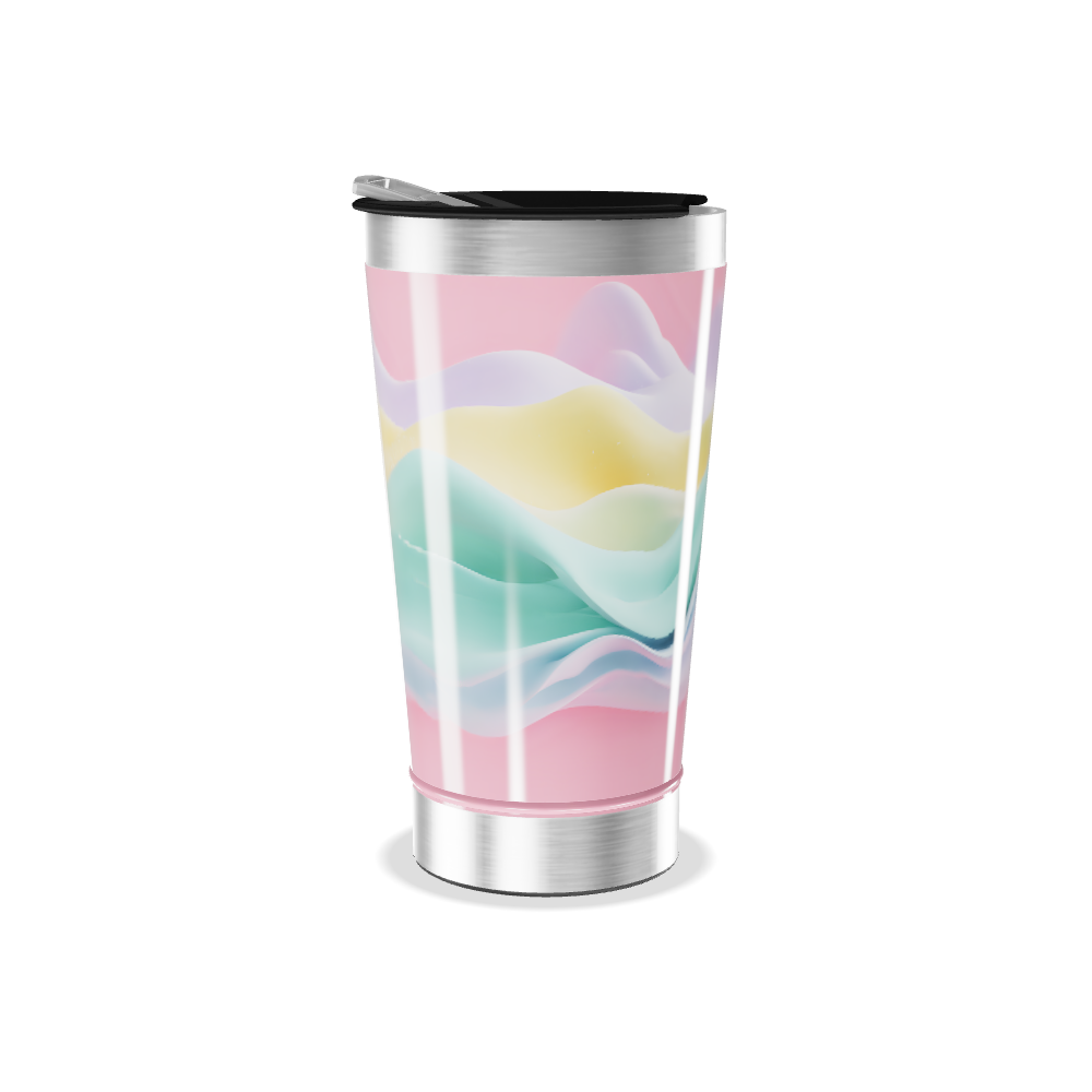 Copo Térmico - Estampa Pastel Ondulada