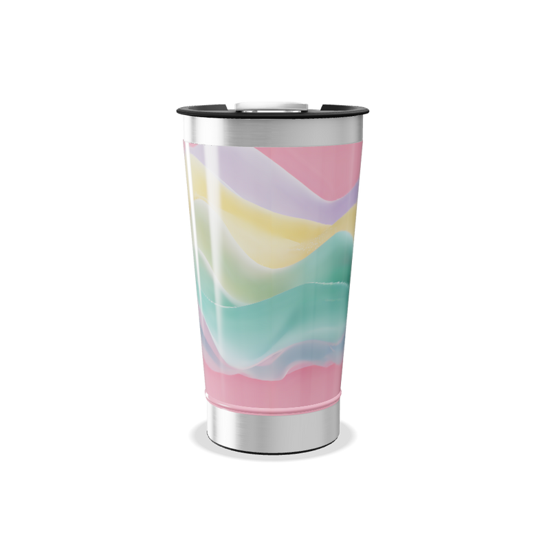 Copo Térmico - Estampa Pastel Ondulada