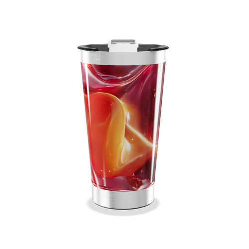 Copo Térmico - Estampa Abstrata Colorida