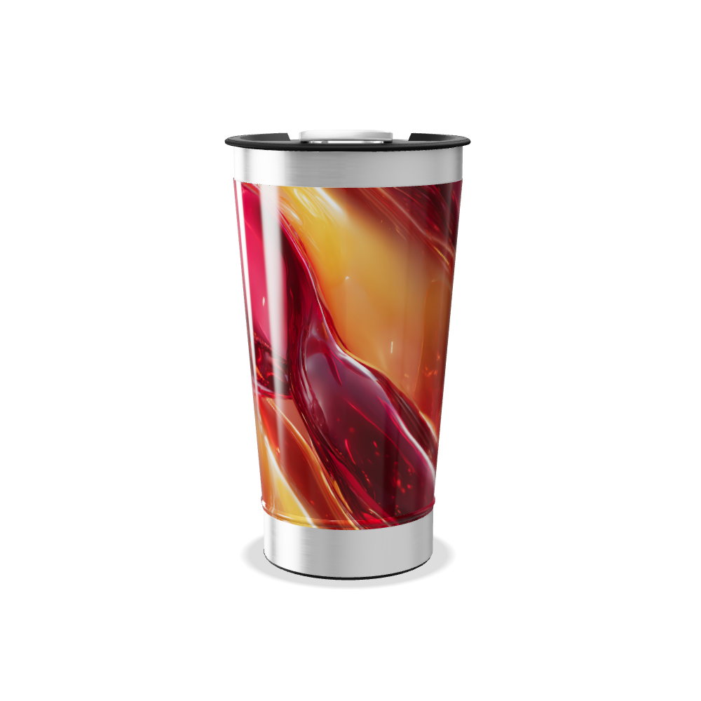 Copo Térmico - Estampa Abstrata Colorida