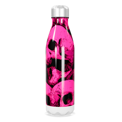 Garrafa Inox - Caveira Rosa 750ml