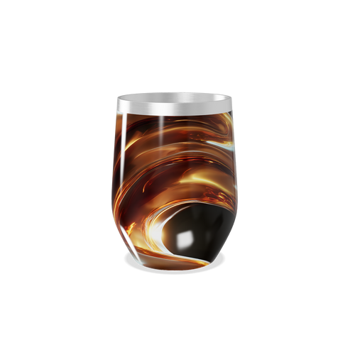 Copo Térmico Slim - Preto com Efeito Mármore