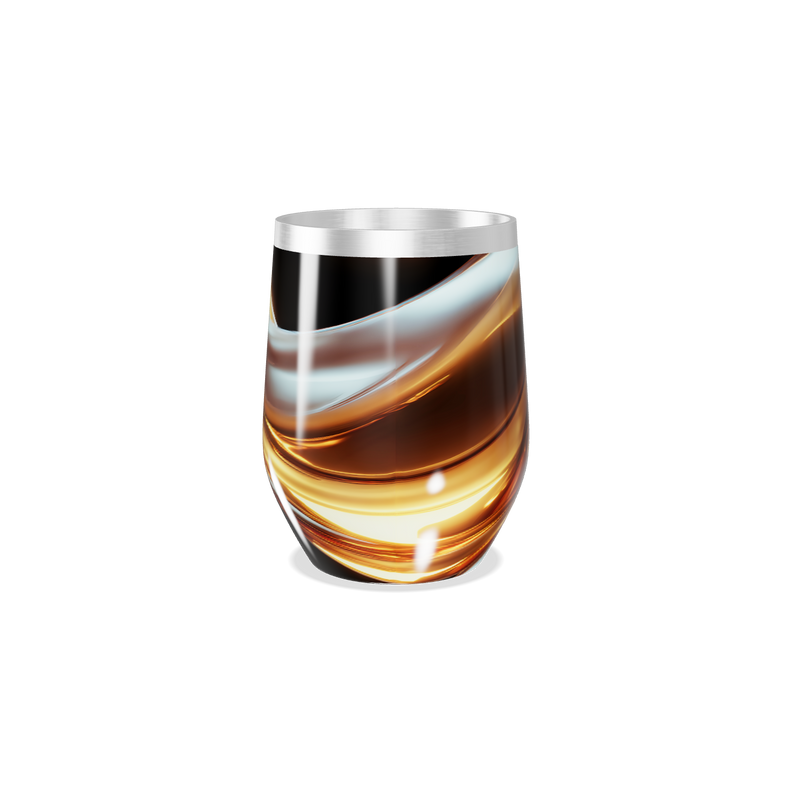 Copo Térmico Slim - Preto com Efeito Mármore