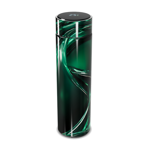 Garrafa Térmica Touch - Verde com Design Espiral