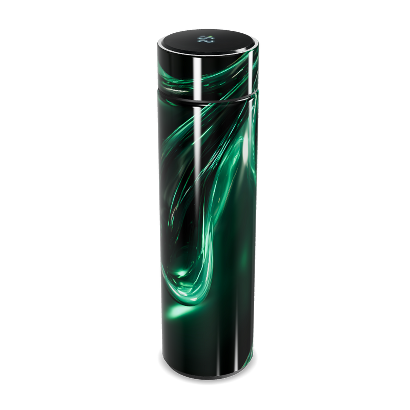 Garrafa Térmica Touch - Verde com Design Espiral