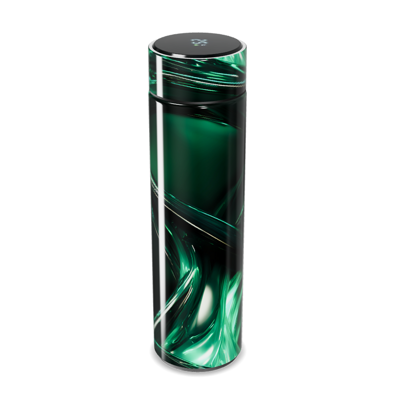 Garrafa Térmica Touch - Verde com Design Espiral