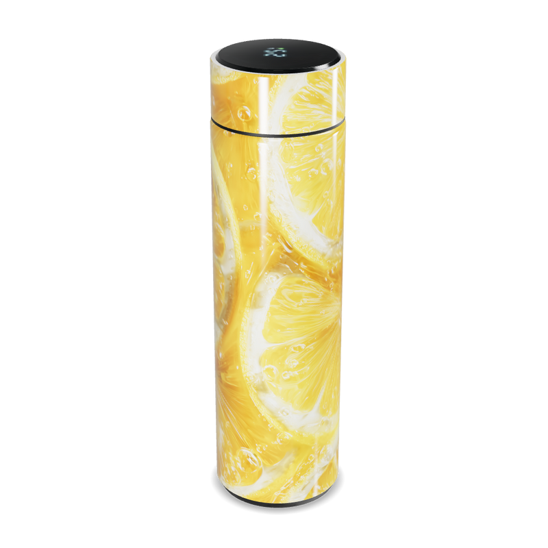 Garrafa Térmica Touch - Estampa Limão Amarelo