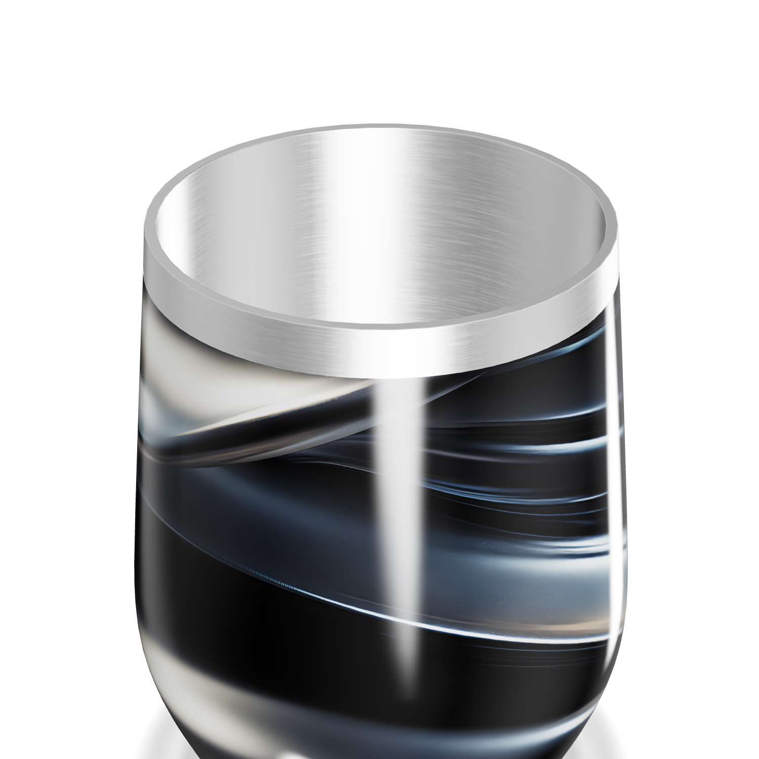 Copo Térmico Slim - Preto com Listras