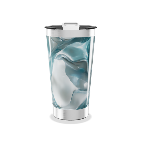 Copo Térmico - Azul Marmorizado Aço