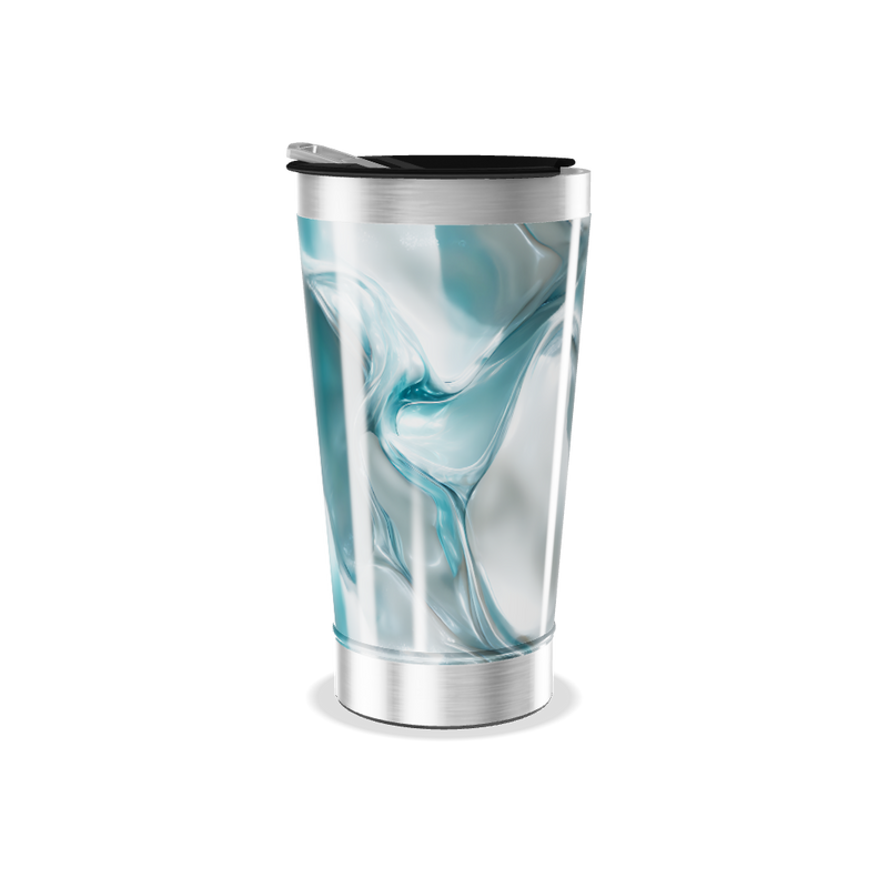 Copo Térmico - Azul Marmorizado Aço