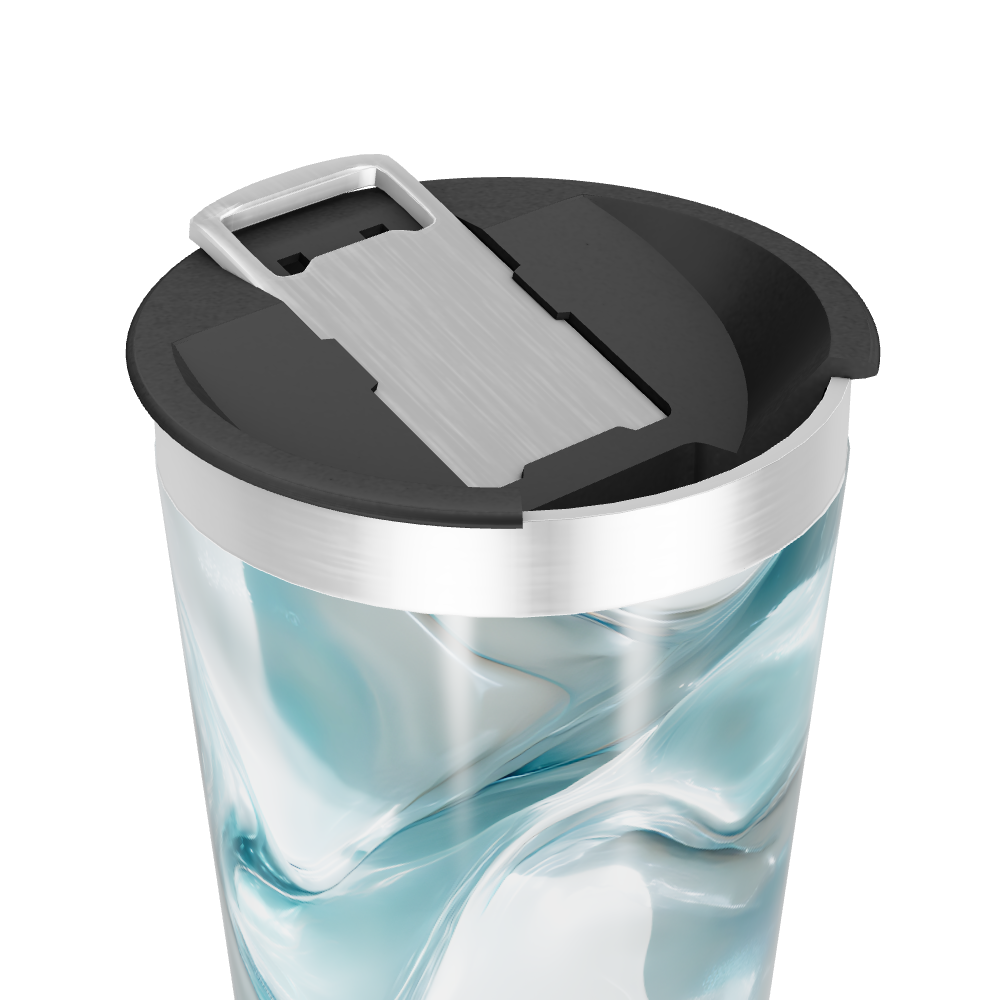 Copo Térmico - Azul Marmorizado Aço