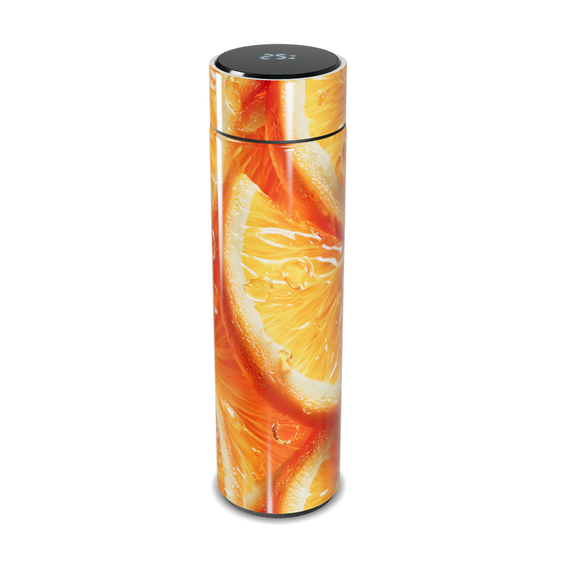 Garrafa Térmica Touch - Estampa Laranja Digital