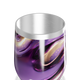 Copo Térmico Slim - Roxo com Design Abstrato