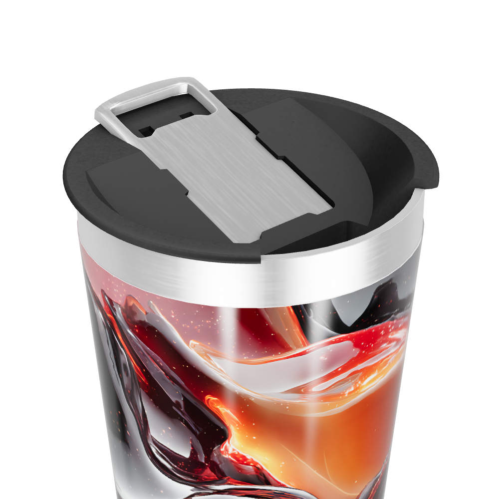 Copo Térmico - Design Abstrato Colorido