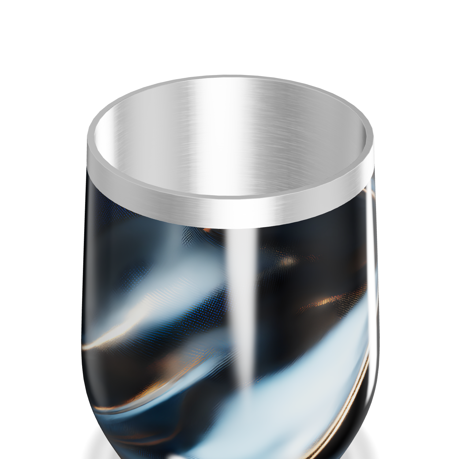 Copo Térmico Slim - Preto Metálico Aço Inox