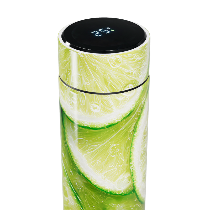 Garrafa Térmica Touch - Estampa Limão Verde
