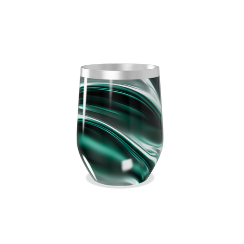 Copo Térmico Slim - Verde Marmorizado Inox