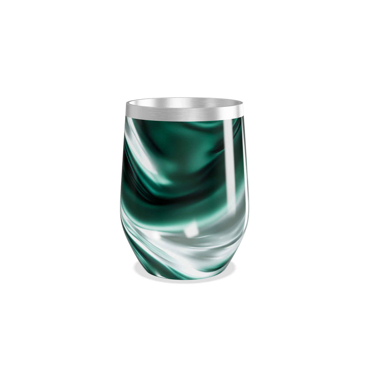 Copo Térmico Slim - Verde Marmorizado Inox