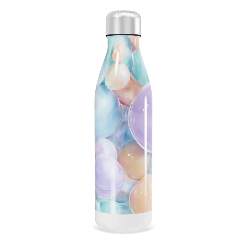 Garrafa Inox - Estampa Bolhas Coloridas
