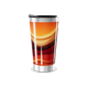 Copo Térmico - Estampa Abstrata Laranja