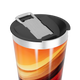 Copo Térmico - Estampa Abstrata Laranja
