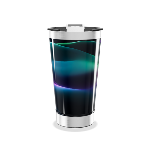 Copo Térmico - Preto com Efeito Neon