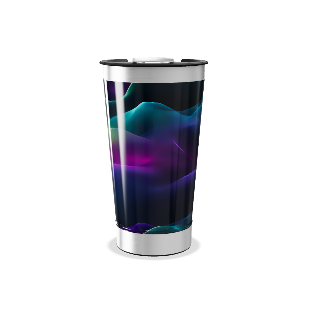 Copo Térmico - Preto com Efeito Neon