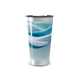 Copo Térmico - Azul Ondulado Inox
