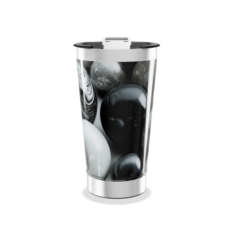 Copo Térmico - Preto com Bolas Decorativas