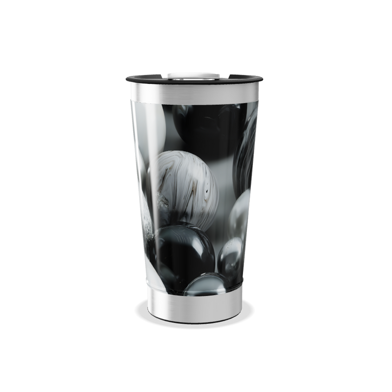 Copo Térmico - Preto com Bolas Decorativas