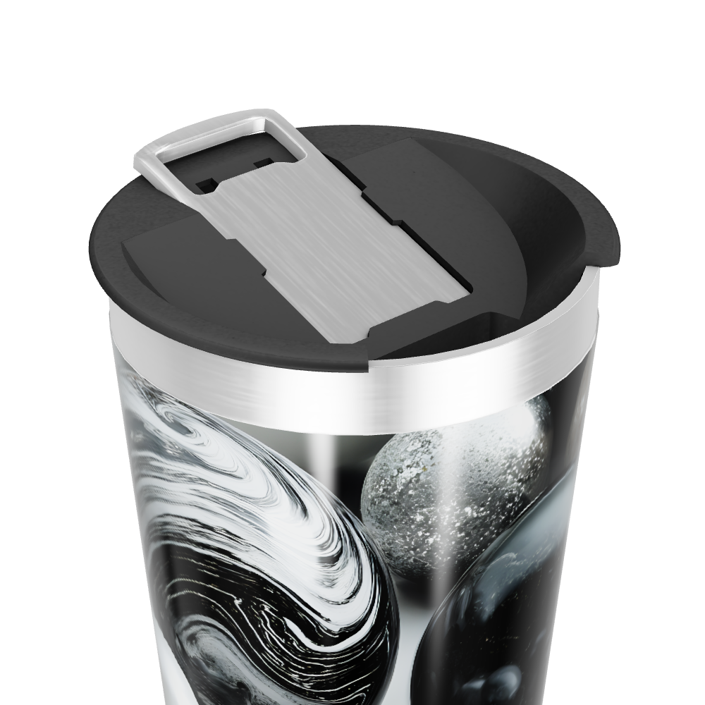 Copo Térmico - Preto com Bolas Decorativas