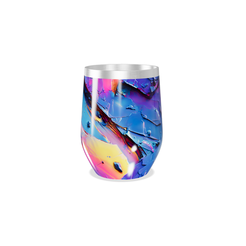 Copo Térmico Slim - Cristais Coloridos Inox