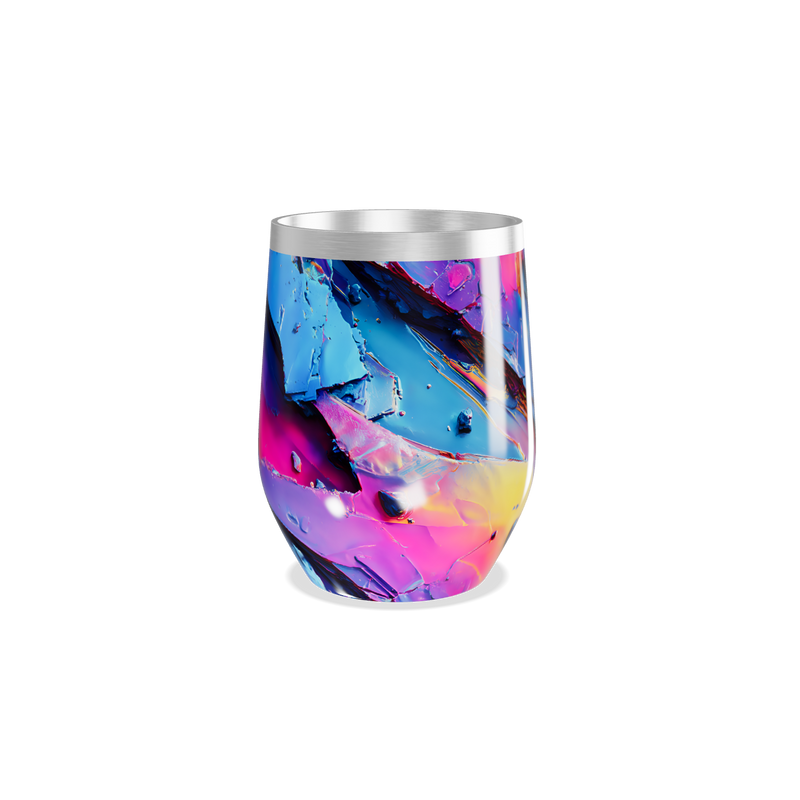 Copo Térmico Slim - Cristais Coloridos Inox