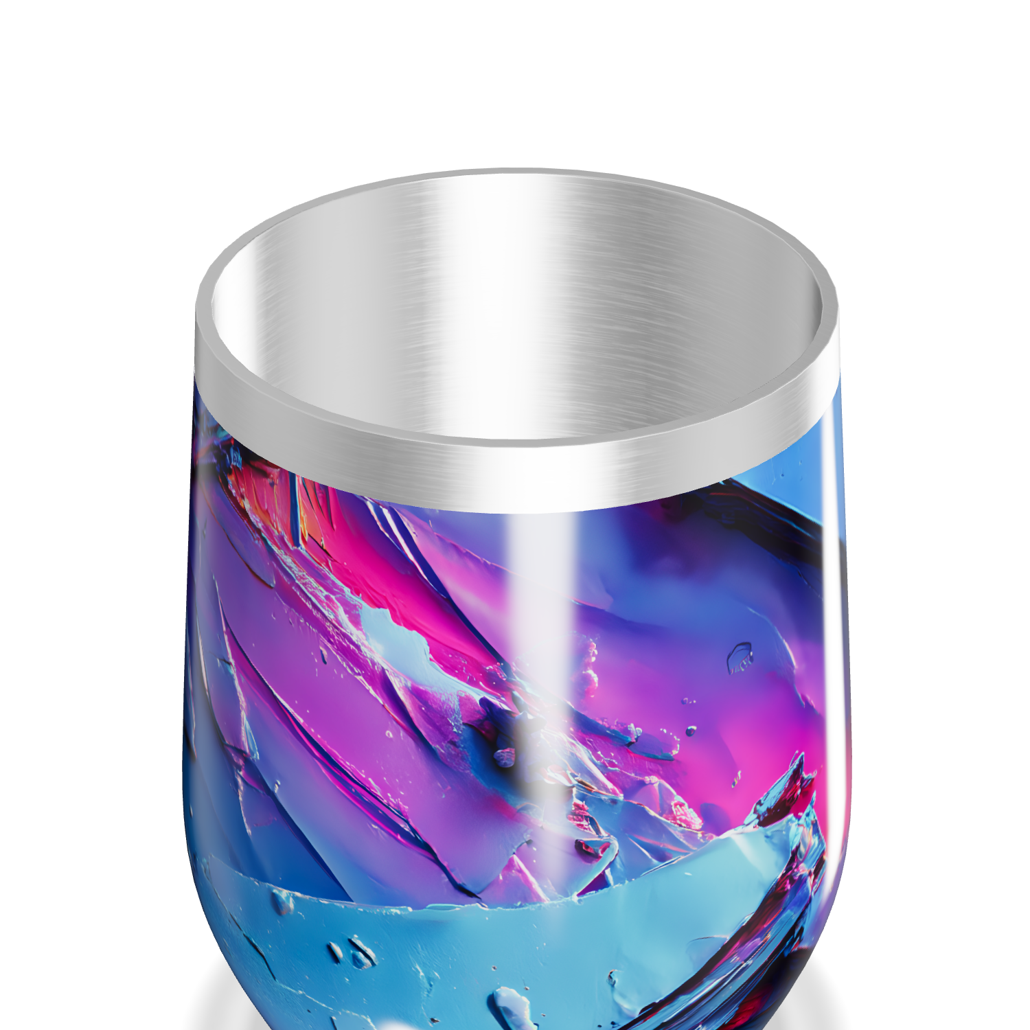 Copo Térmico Slim - Cristais Coloridos Inox