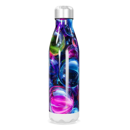 Garrafa Inox - Colorida com Bolhas