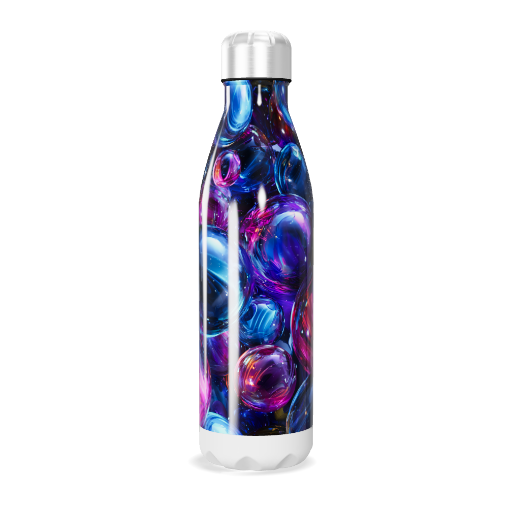 Garrafa Inox - Colorida com Bolhas
