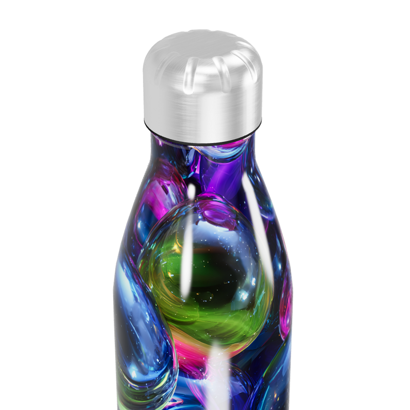 Garrafa Inox - Colorida com Bolhas