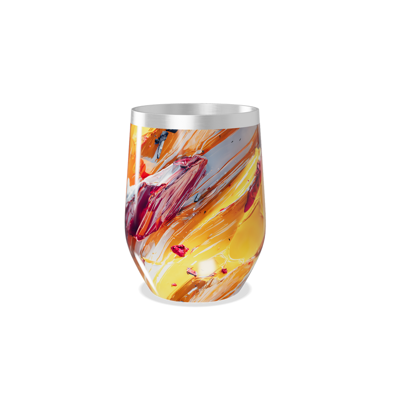 Copo Térmico Slim - Abstrato Colorido Aço Inox