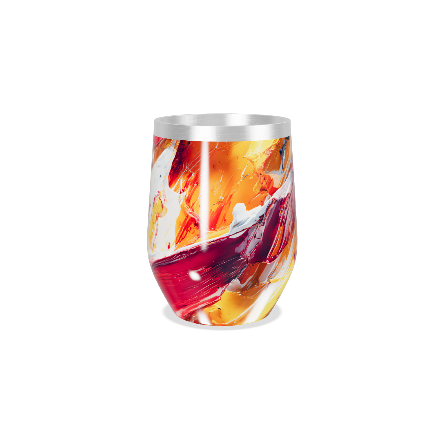 Copo Térmico Slim - Abstrato Colorido Aço Inox