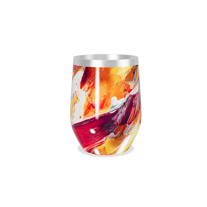 Copo Térmico Slim - Abstrato Colorido Aço Inox