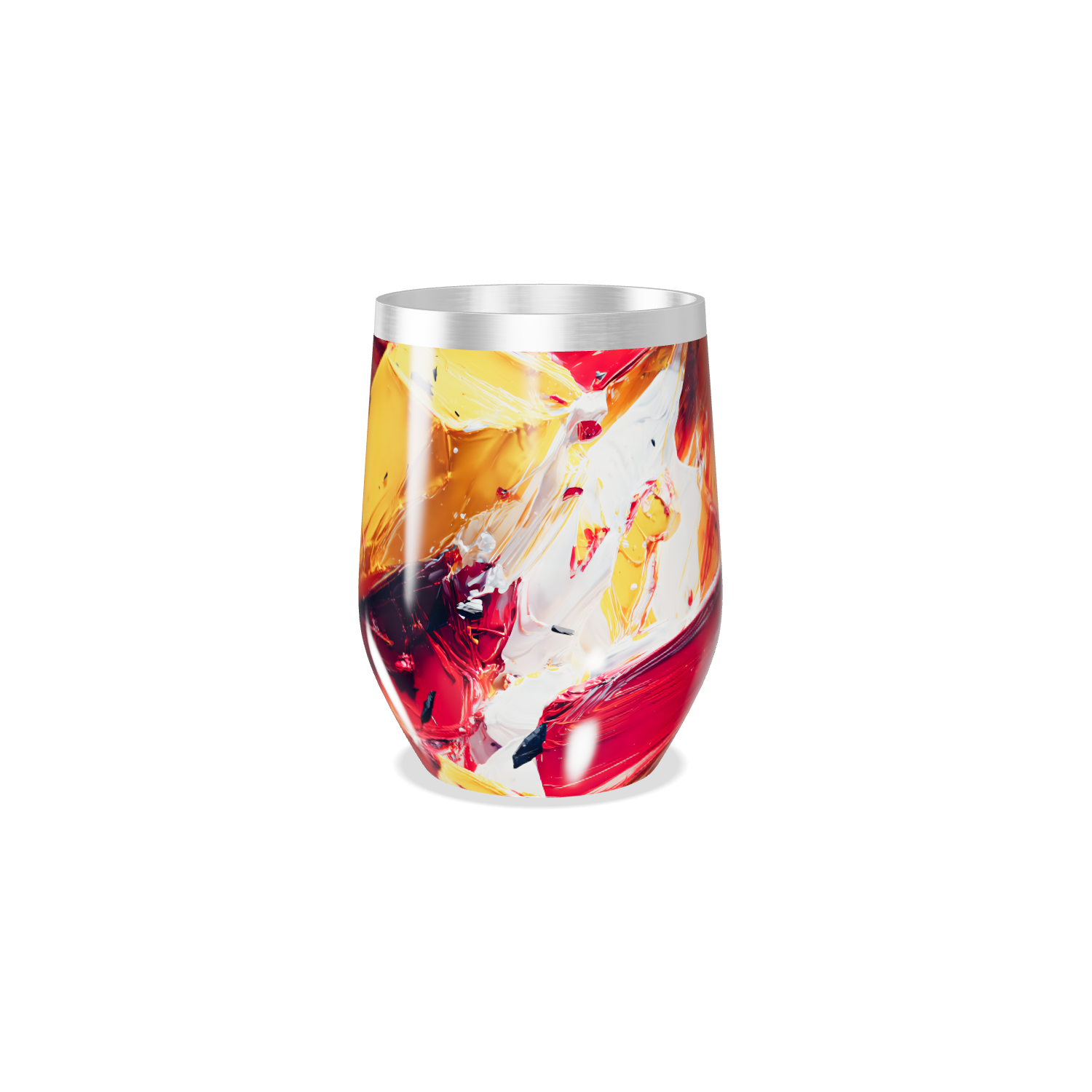 Copo Térmico Slim - Abstrato Colorido Aço Inox