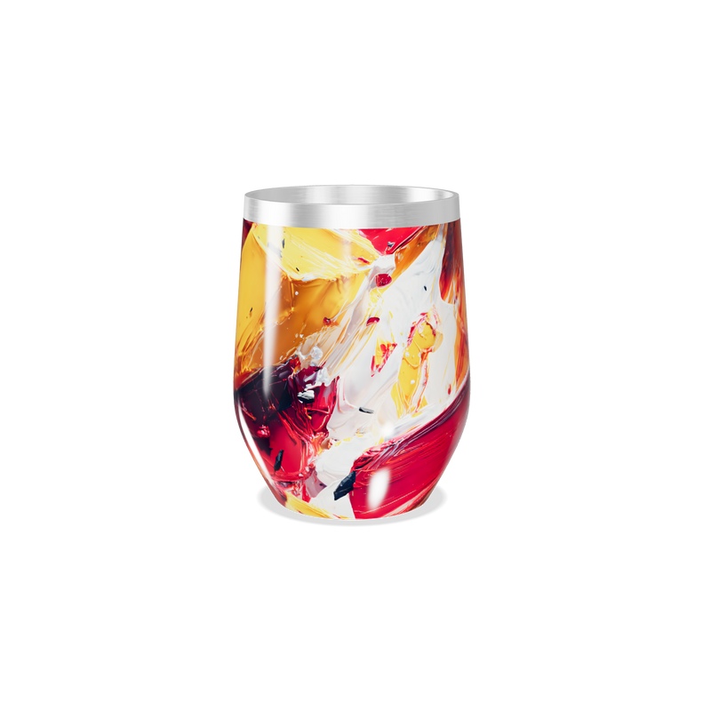 Copo Térmico Slim - Abstrato Colorido Aço Inox