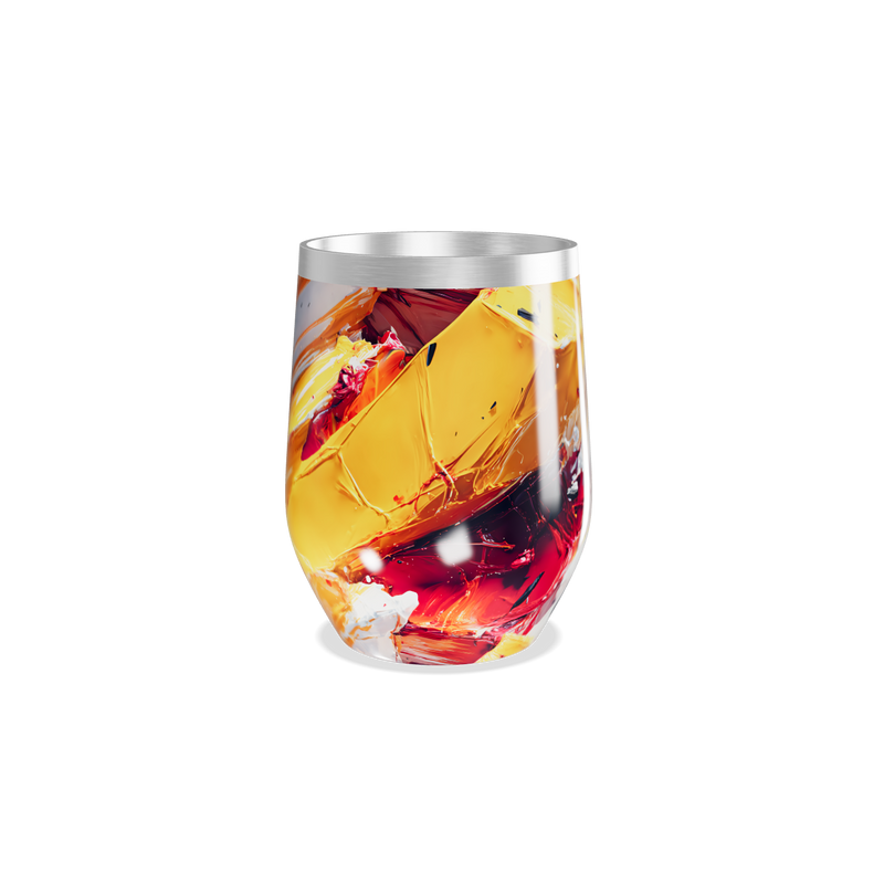 Copo Térmico Slim - Abstrato Colorido Aço Inox