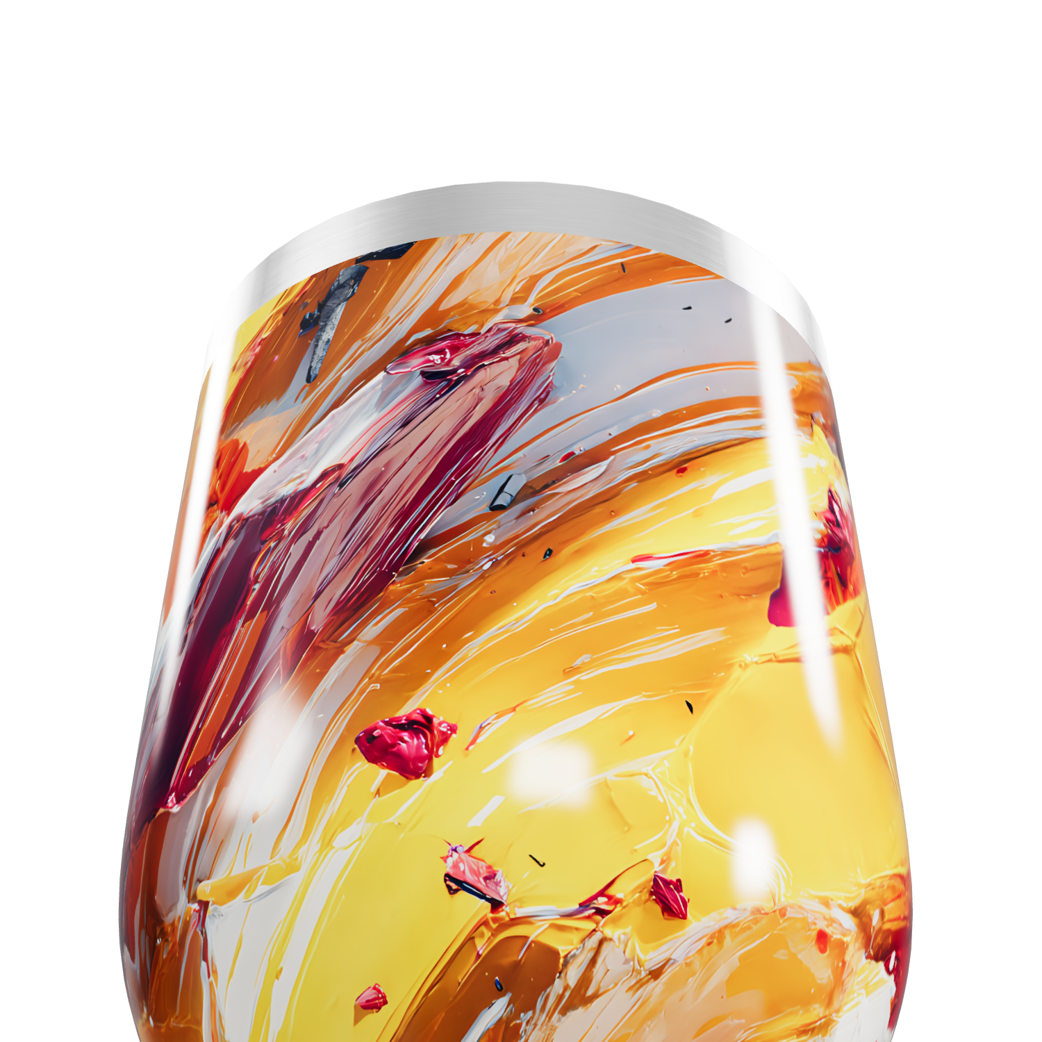 Copo Térmico Slim - Abstrato Colorido Aço Inox